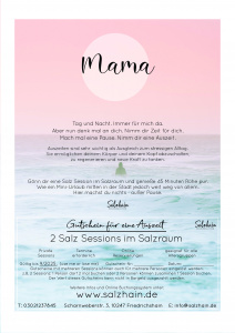 Mama Gutschein: Luxus Massage Session